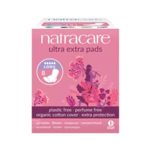 Natural pads with an extra cushion layer and wings - absorbency for heavy menstrual flow or overnight.